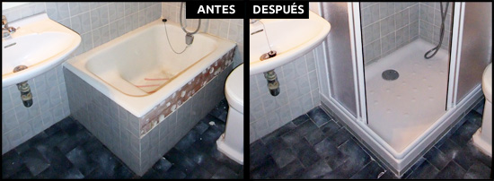 Cambio de bañera por ducha en piso de Sant Gervasi, Barcelona